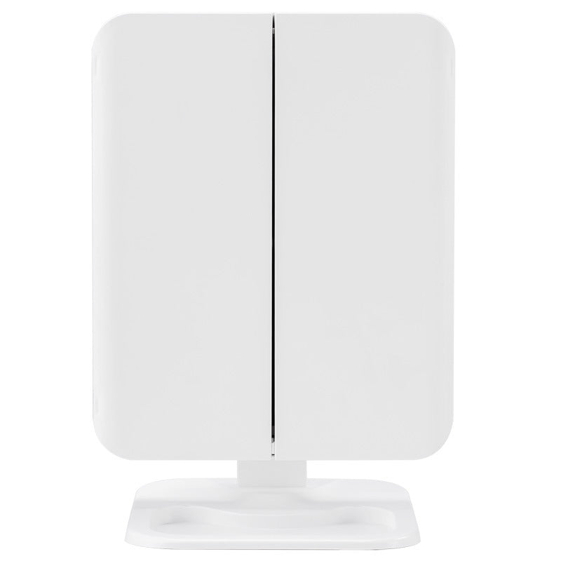 Trifold LED Makeup Mirror - 68 LED Vanity Mirror with 10X Magnification & 180° Rotation