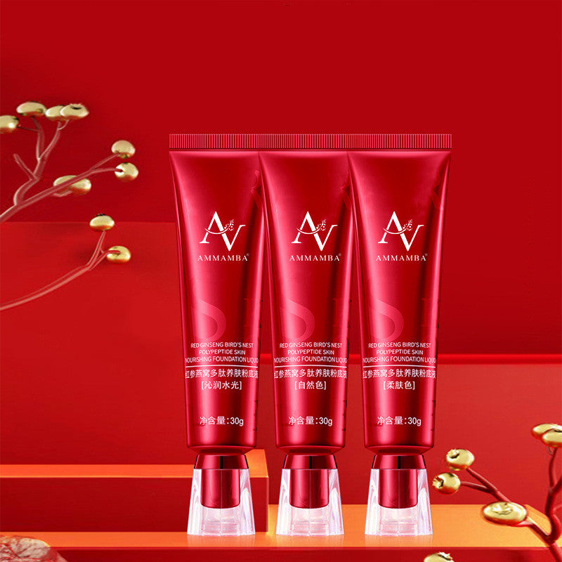 Bird's Nest Liquid Foundation - Long-Lasting Concealer Makeup