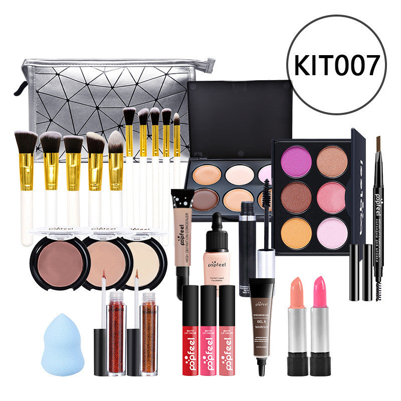 Complete Beginner Makeup Set - Essential Cosmetics Kit with Concealer, Eyeliner & Eyebrow Pencil