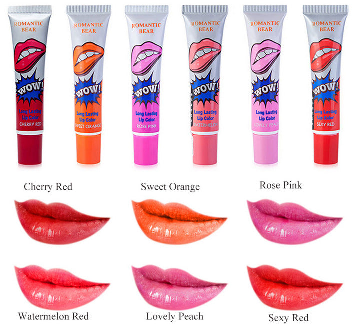 Peel-Off Liquid Lipstick Set - Waterproof Long-Lasting Lip Tint (6 Colors)