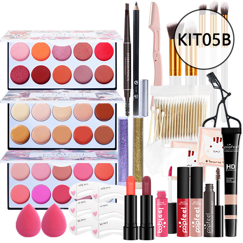 Complete Beginner Makeup Set - Essential Cosmetics Kit with Concealer, Eyeliner & Eyebrow Pencil