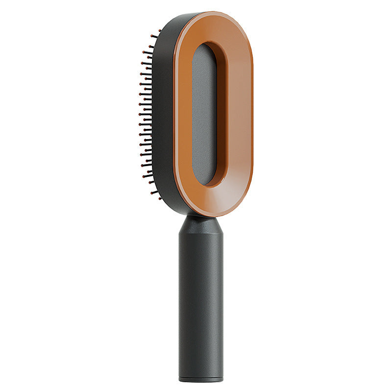 Self-Cleaning Hair Brush with Scalp Massage - Anti-Static Detangling Comb