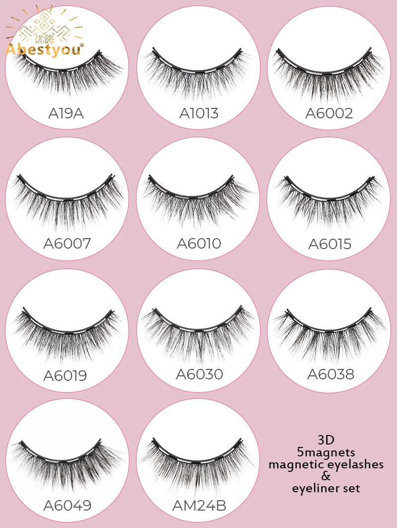 Complete Lash Makeup Kit - 3D Magnetic Mink Lashes with Extensions & Accessories