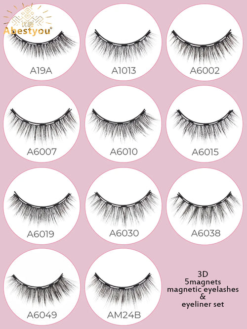 Complete Lash Makeup Kit - 3D Magnetic Mink Lashes with Extensions & Accessories