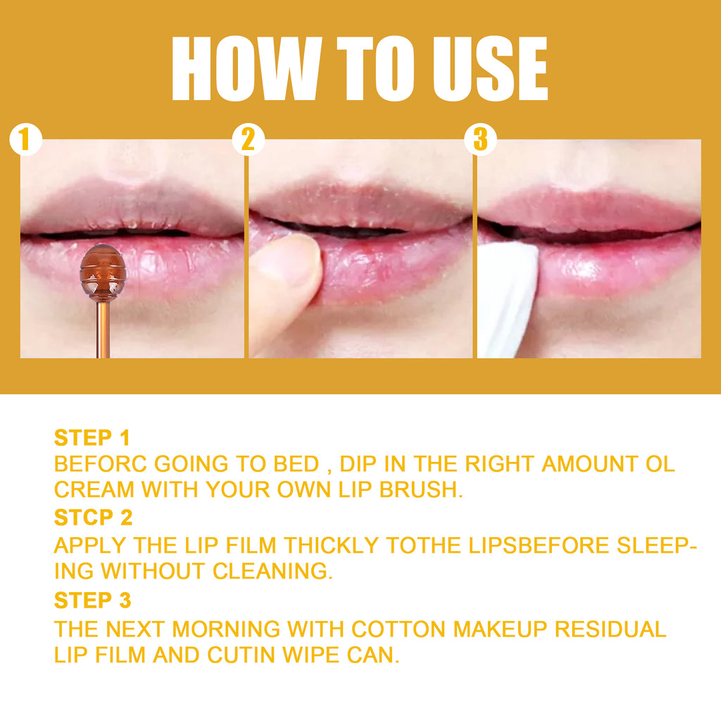 Honey Lip Mask Moisturizing Exfoliating Lip Care Bee Lipstick