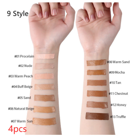 Oil Control Liquid Foundation - Full Coverage Concealer Makeup