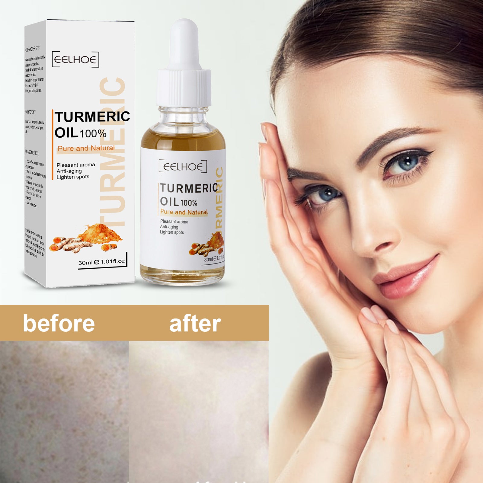 Turmeric Dark Spot Correction Face Care Spot Moisturizing And Repairing Skin Tone Serum