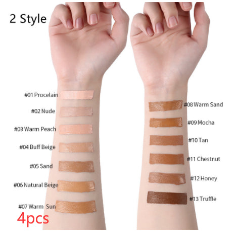 Oil Control Liquid Foundation - Full Coverage Concealer Makeup