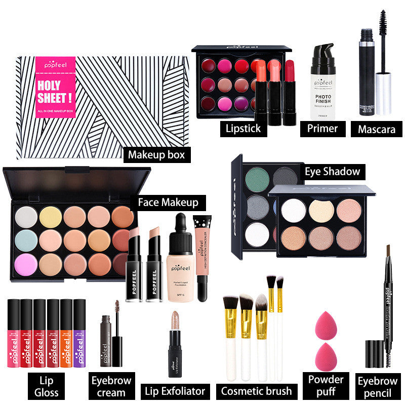 Complete Beginner Makeup Set - Essential Cosmetics Kit with Concealer, Eyeliner & Eyebrow Pencil