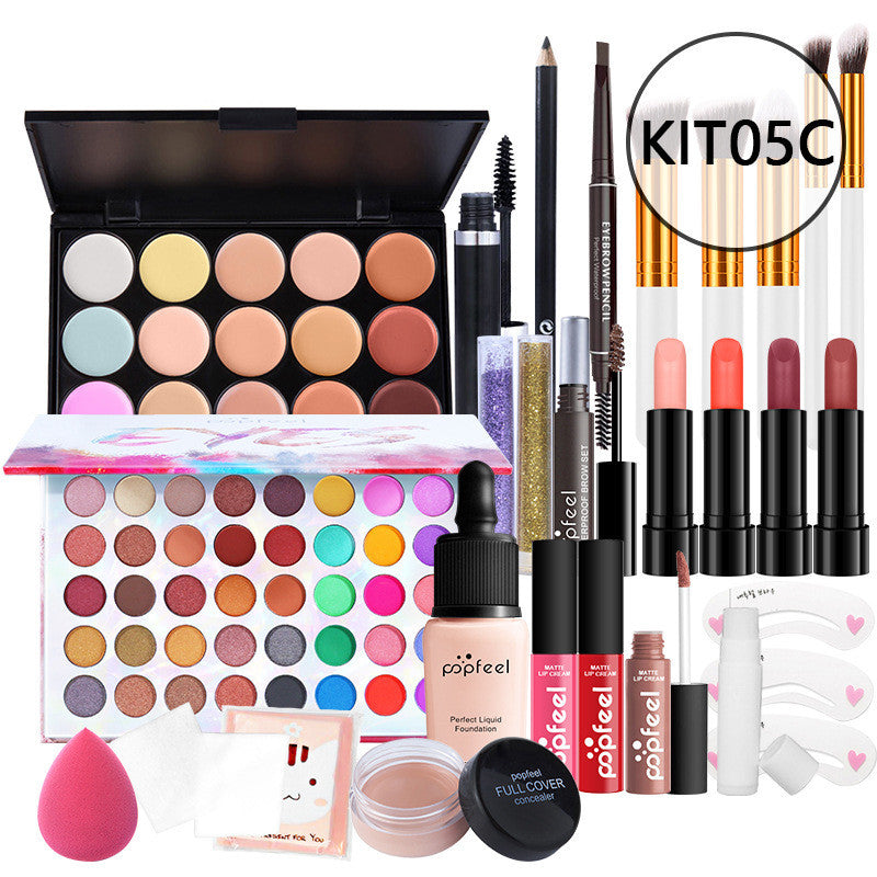 Complete Beginner Makeup Set - Essential Cosmetics Kit with Concealer, Eyeliner & Eyebrow Pencil