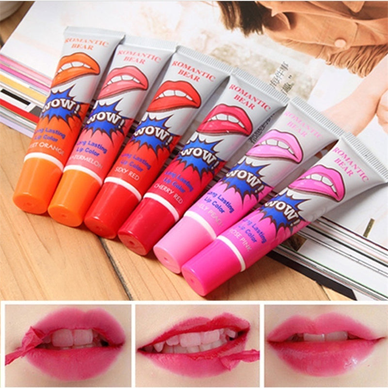 Peel-Off Liquid Lipstick Set - Waterproof Long-Lasting Lip Tint (6 Colors)